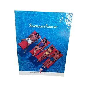 1987 Seagrams Seven Crown Good Time Spirit Original Print Ad Vintage 80s